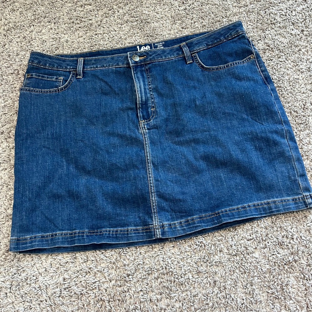 Lee Blue Denim Skort